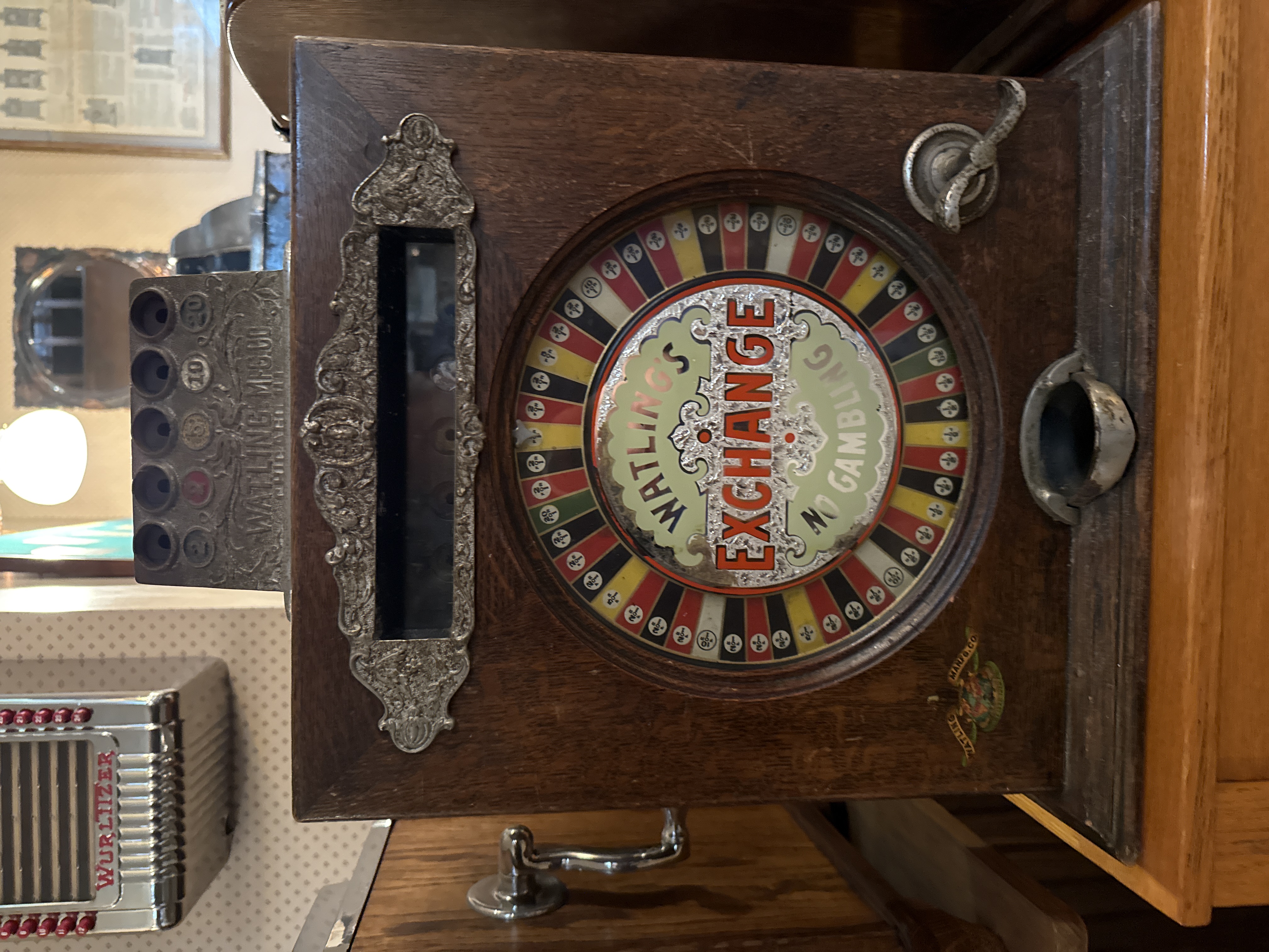 Watling Exchange counter top single wheel slot machine