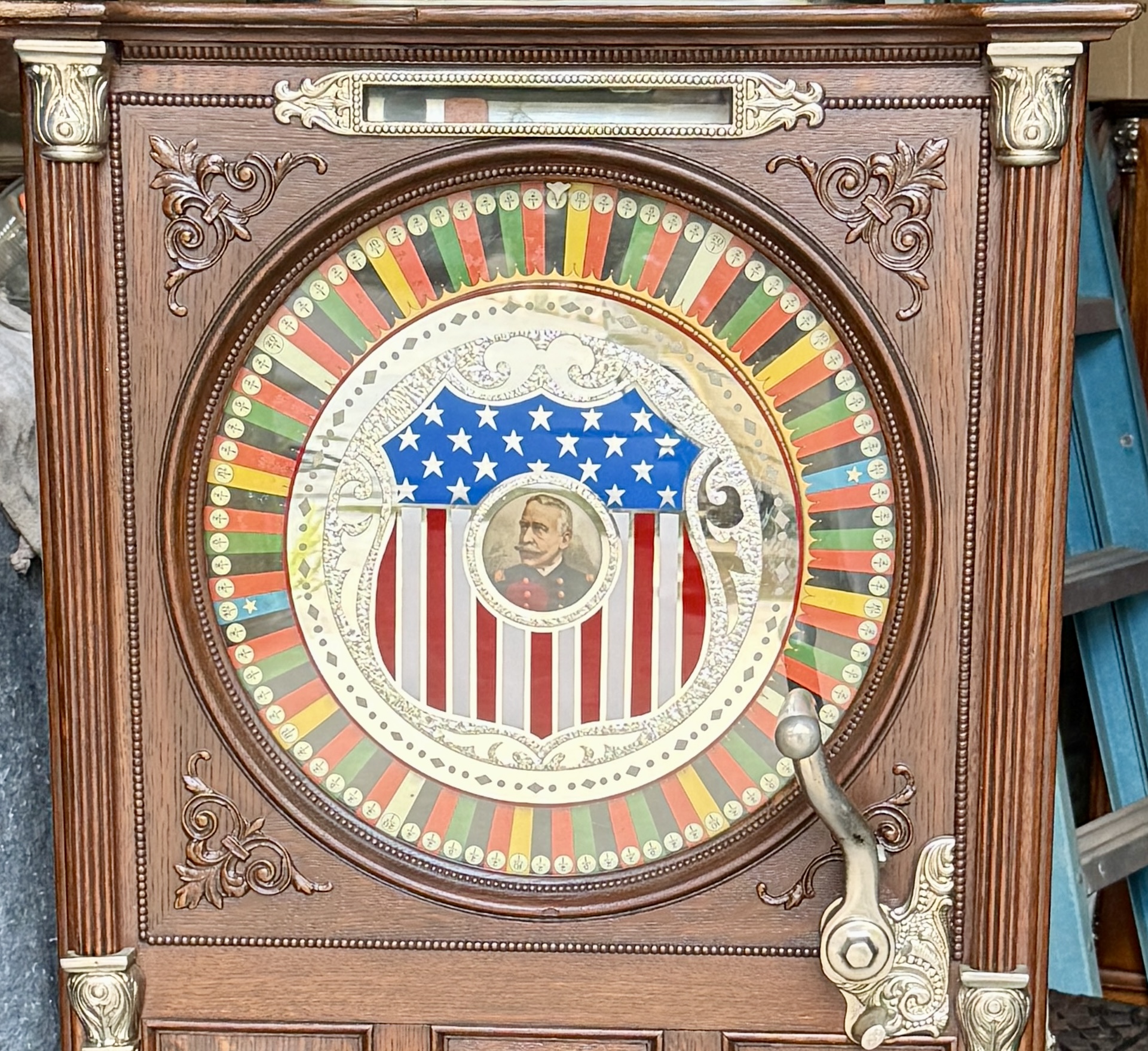 Watling Dewey 5c Victorian Upright slot machine